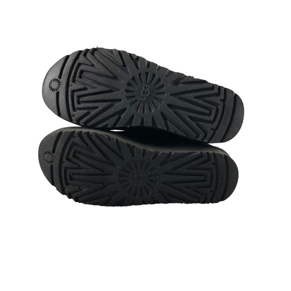 Ugg Womens Black Bailey Button Short Boots Sherpa Winter - Picture 8 of 12